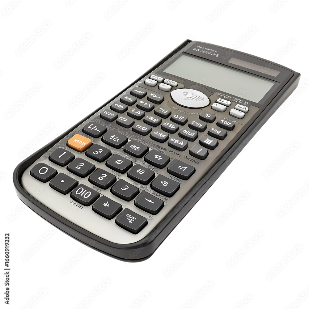 Scientific Calculator, Close-up View isolated on transparent background Scientific Calculator, Close-up View isolated on transparent background