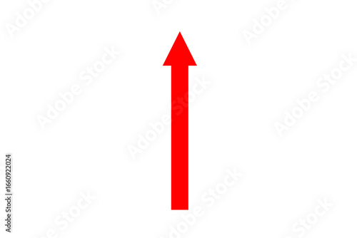 red straight arrow graph up ward direction png file type