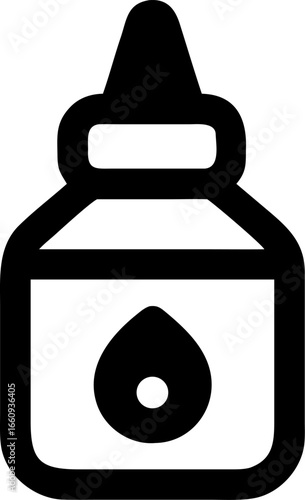 Trendy outline style eye drops icon