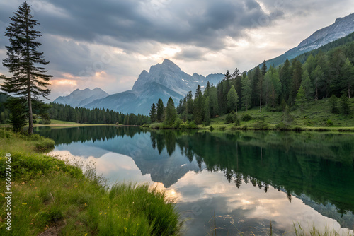 lake in mountains