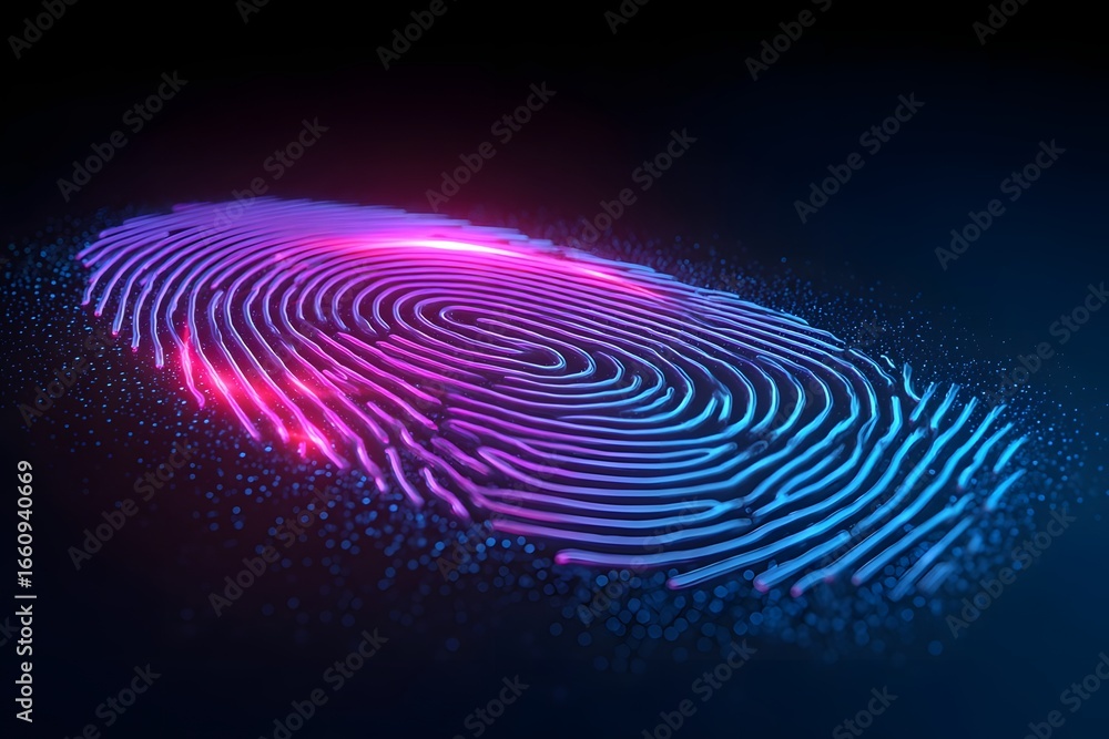 custom made wallpaper toronto digitalVibrant digital fingerprint design showcasing intricate patterns and glowing colors against a dark backdrop