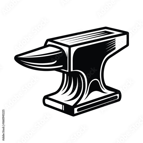 Blacksmith Anvil Tool Isolated on White Background metal iron 1