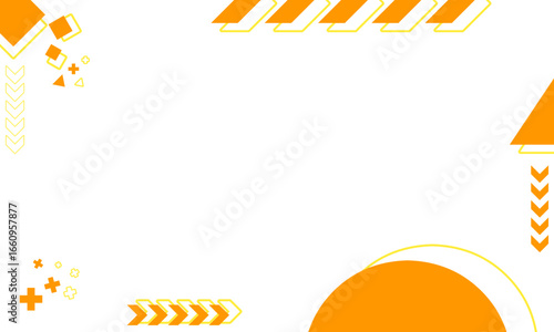 Minimalist abstract background with geometric accents and clean white space