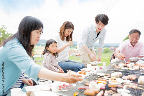 家族でBBQ
