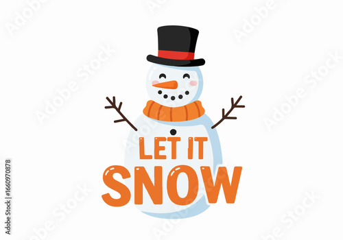 Snowman with transparent background