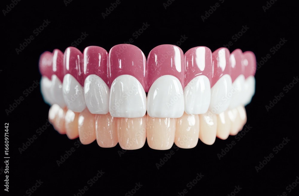 Fototapeta premium 3D model of a perfect smile