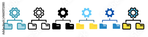Organize Multi Style Mini Illustration Icon. Use For Modern Concept, Print, Ui, Ux Kit, Web And App Development. Vector Related To Office, Education, Examination And More