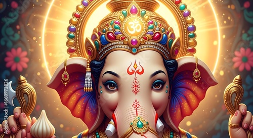 Lord Ganesha HD Wallpaper – Divine Hindu God Image for Desktop & Mobile