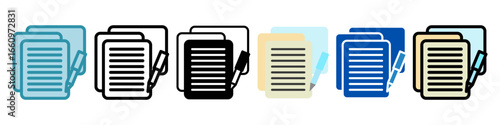 Edit Multi Style Mini Illustration Icon. Use For Modern Concept, Print, Ui, Ux Kit, Web And App Development. Vector Related To Office, Education, Examination And More