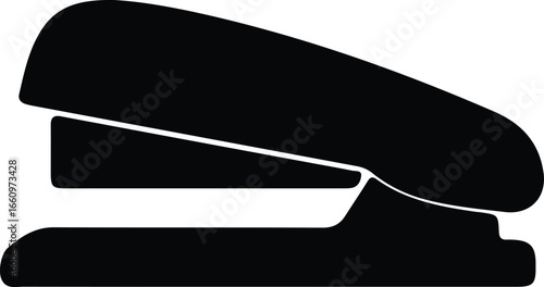 Illustrator Vector Stapler office supply tool business equipment silhouette