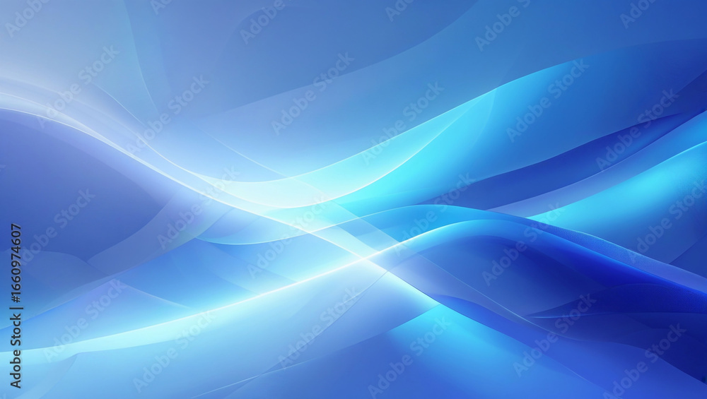Fototapeta premium Blue abstract background wallpaper design light color gradient modern smooth wave pattern graphic art