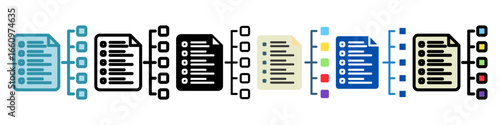 Organize Multi Style Mini Illustration Icon. Use For Modern Concept, Print, Ui, Ux Kit, Web And App Development. Vector Related To Office, Education, Examination And More