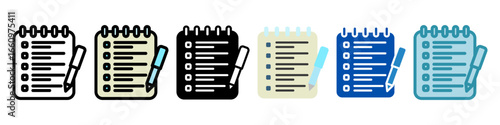 Order List Multi Style Mini Illustration Icon. Use For Modern Concept, Print, Ui, Ux Kit, Web And App Development. Vector Related To Office, Education, Examination And More
