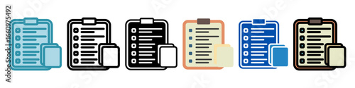 Paste Multi Style Mini Illustration Icon. Use For Modern Concept, Print, Ui, Ux Kit, Web And App Development. Vector Related To Office, Education, Examination And More