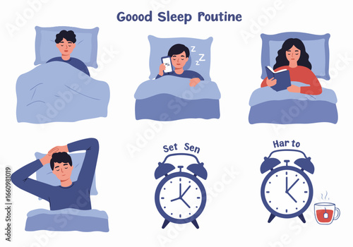 Good sleep routine steps for healthy lifestyle
