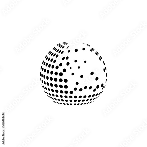 abstract sphere vector