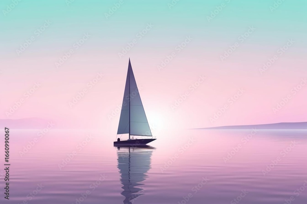 Fototapeta premium sailboat on the sea