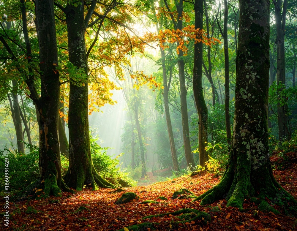 Fototapeta premium morning in the forest