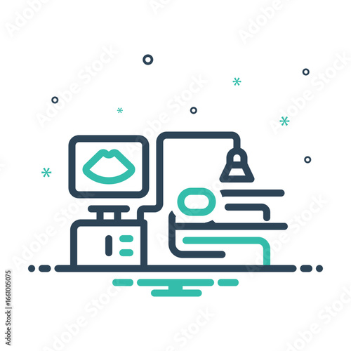 Mix icon for ultrasound examination