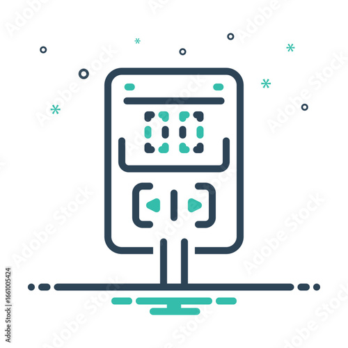 Mix icon for blood glucose meter