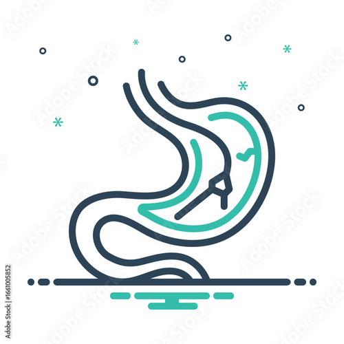 Mix icon for gastroscopy