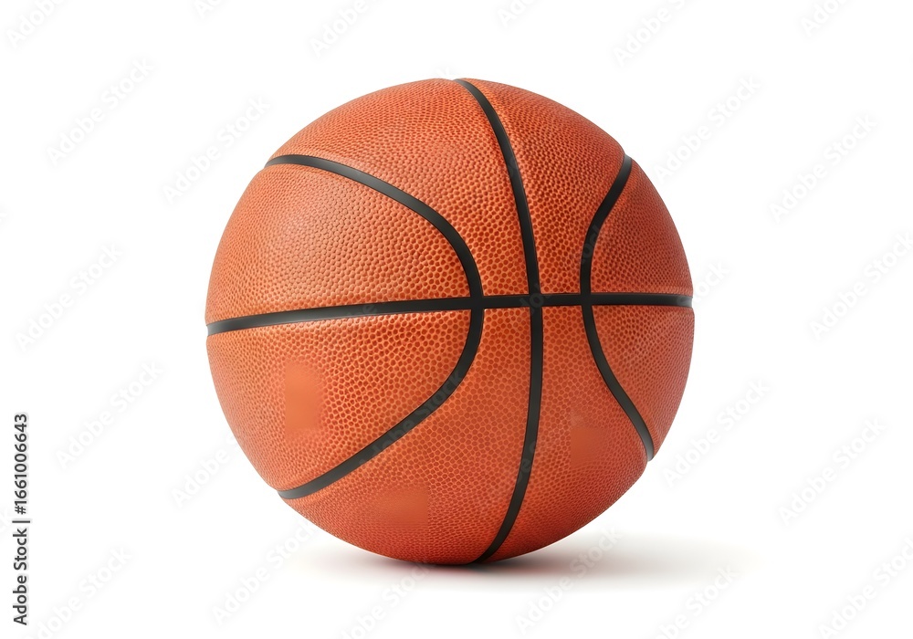 Fototapeta premium Basketball on White Background