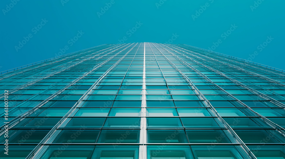 Obraz premium Urban Minimalist Architecture with Glass Windows and Steel