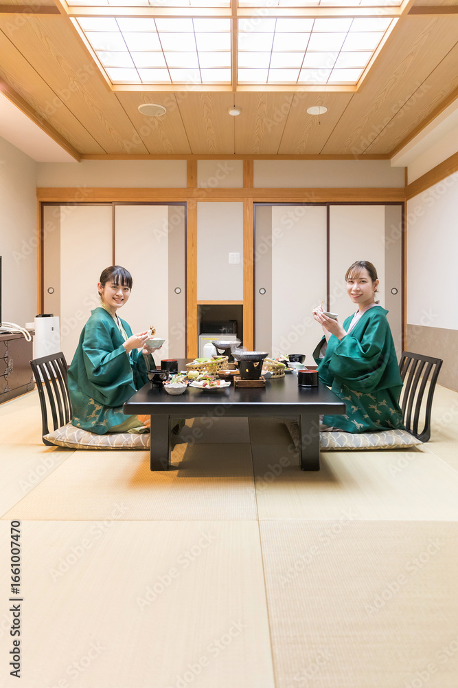 Obraz premium 旅行 ホテル 旅館 夕食イメージ