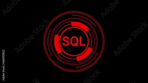 4K Abstract Visualization of SQL Language, Relational Databases, and Data Querying