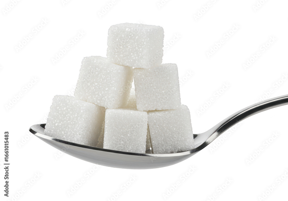 custom made wallpaper toronto digitalSugar cubes stacked on a spoon isolated on transparent background