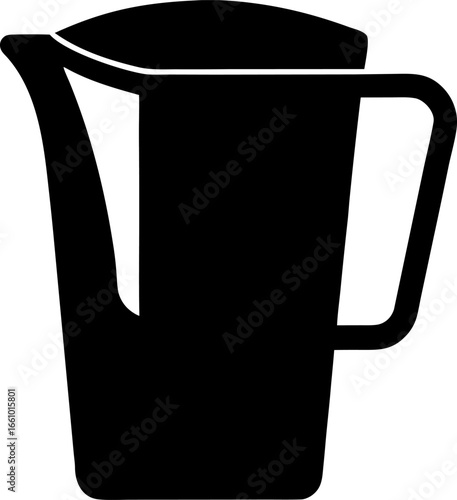 Water Purifier Filter Jug Icon Silhouette Vector Illustration