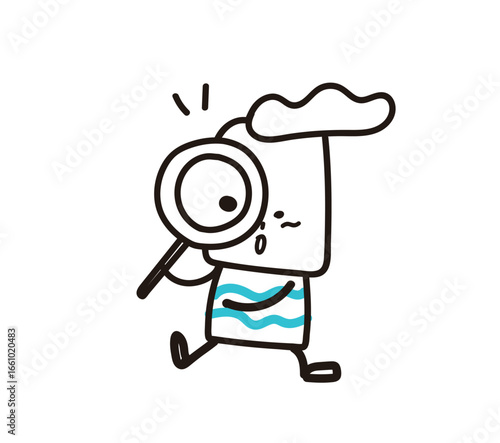 (Check) mr. Scroll Collection of hand drawn business worker icons. Vector illustration.