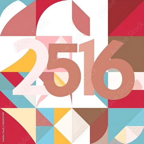 Geometric Number Design, Abstract Art