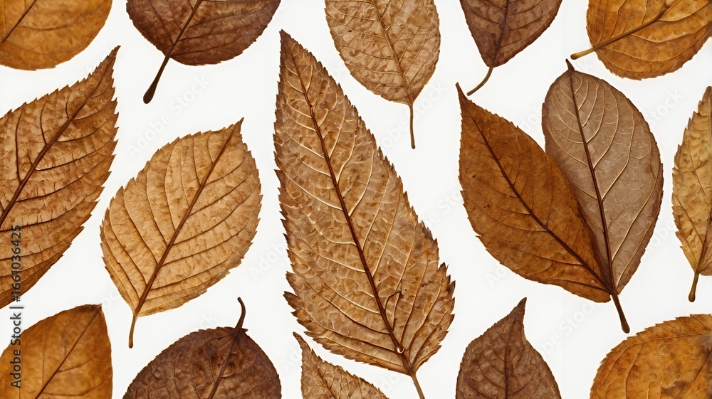 Obraz premium Stunning autumn leaves creating a warm, organic pattern perfect for backgrounds and design projects