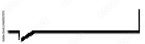 ドット絵シンプル長方形フキダシ　コメント・漫画風・セリフ・メッセージ等