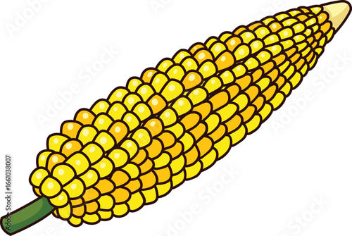 yellow corn on a black