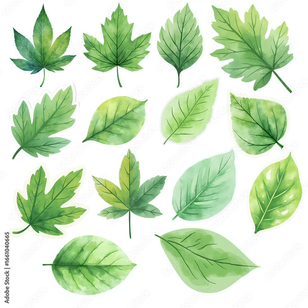 Obraz premium leaves and flowers