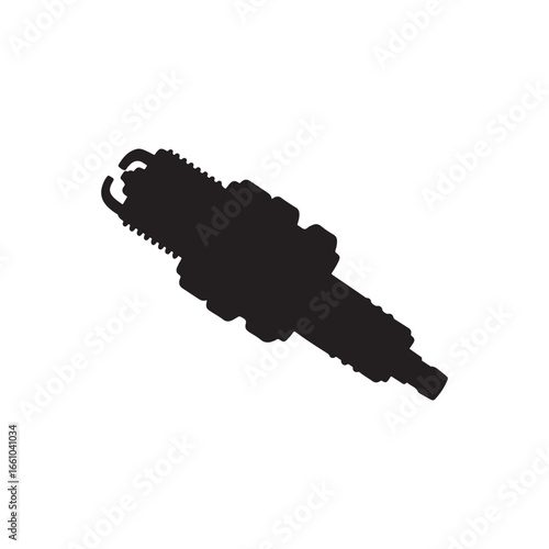 Spark plug vector Icon isolated on white background