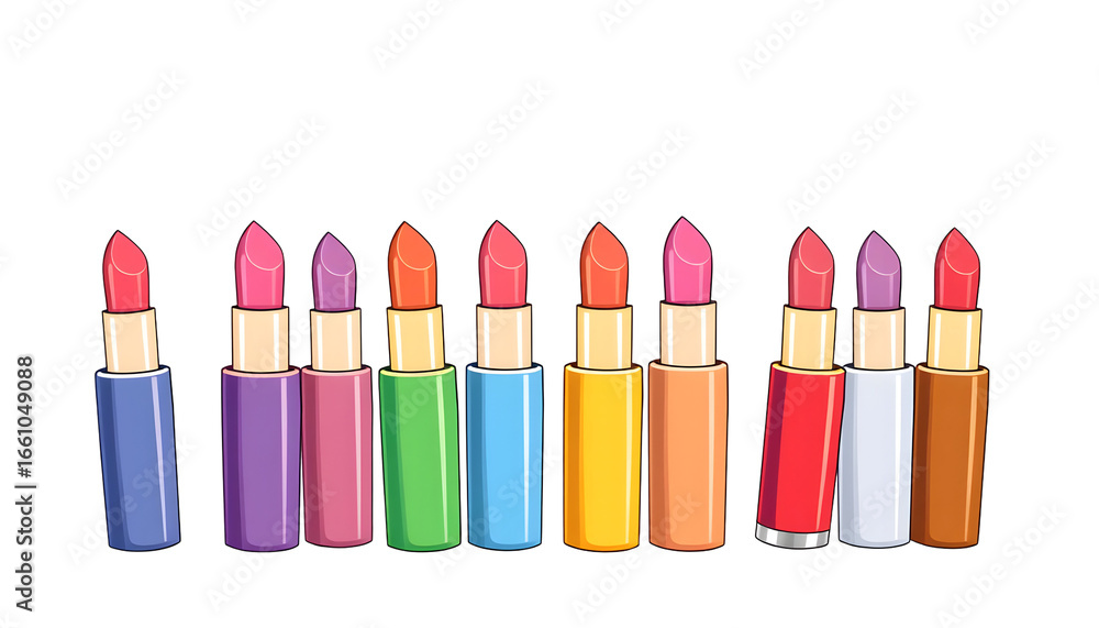 Obraz premium Colorful Lipstick Collection