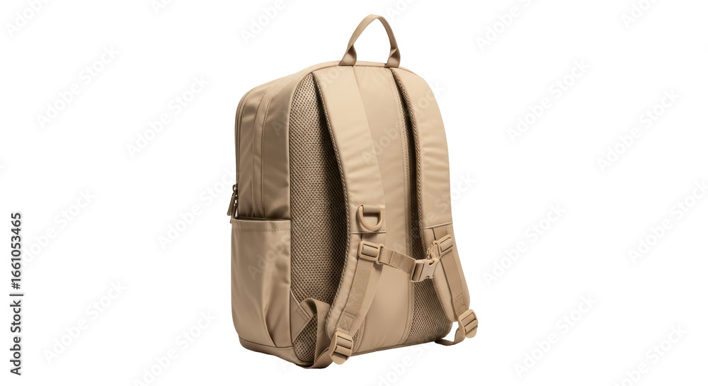 Naklejka premium Isolated Khaki Backpack