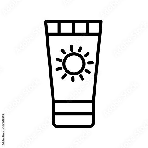 vector illustration of a sun uv protection summer vibe