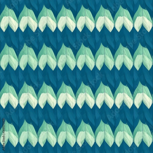 Abstract teal and mint patterned background