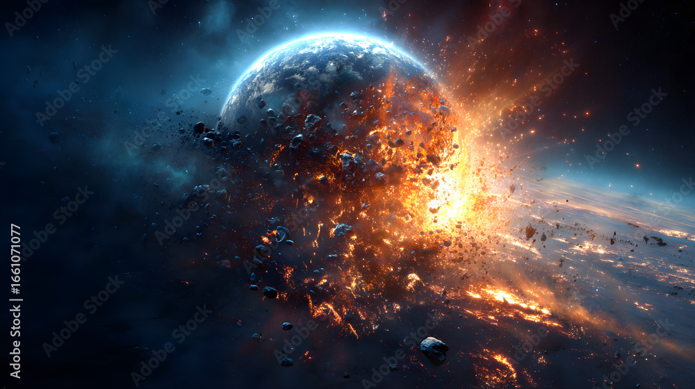 Fototapeta premium Planetary Destruction