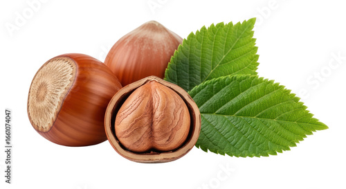 Isolated Hazelnuts