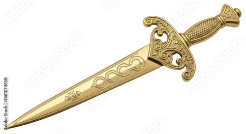 Photos Isolated Golden Dagger