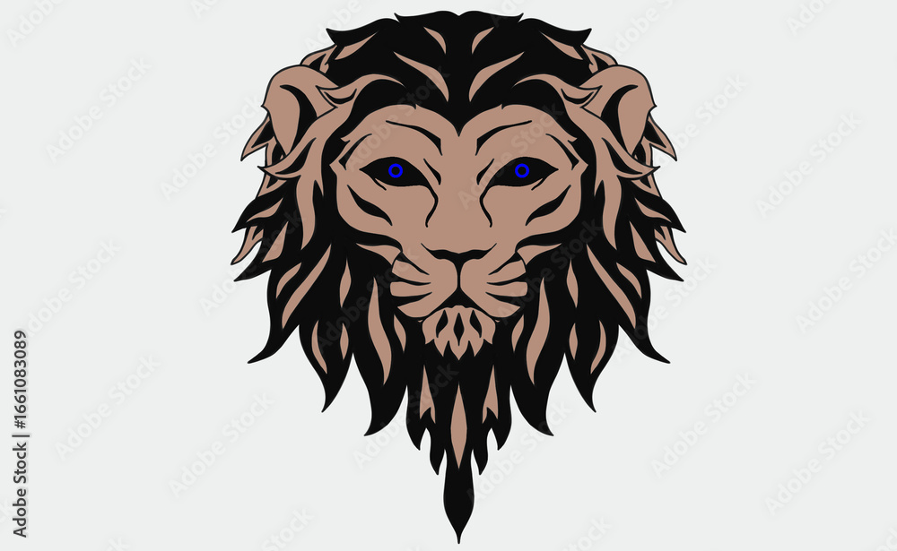 Obraz premium lion head vector