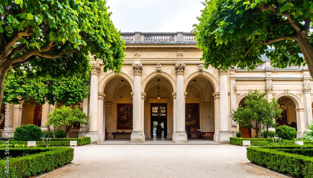 Fototapeta premium Elegant European Courtyard