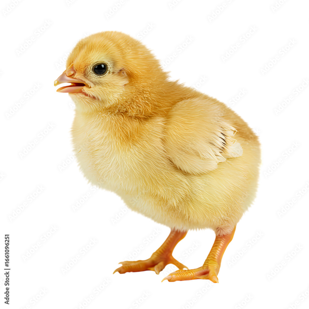 Fototapeta premium Cute Baby Chick: Perfect Poultry Photo for Farms, Agriculture & Animal Websites