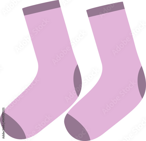 purple striped socks