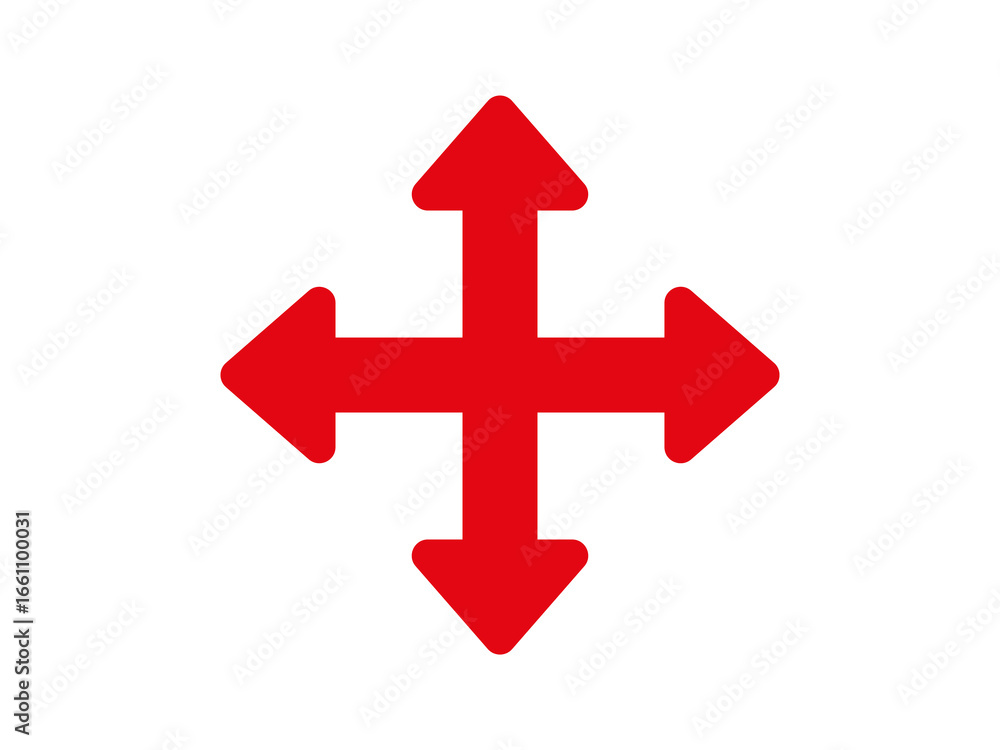 Obraz premium four way arrow sign